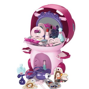 Wholesale Dinosaur Beauty Role Pretend Play Baby Dressing Table Beauty Makeup Toy for Girls