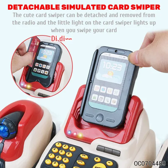 Plastic Pretend Play Home Big Supermarket Electronic Kids Cash Register Toys