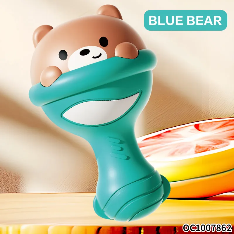 Cute Cartoon Bear Design Cheap Items Animal Grasping Toys Funny Baby Product Plastic Rattles Sand Hammer Toys for Wholesale