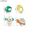 Wholesale Montessori Lovely Sensory Chew Silicone Rattle Teether New Born Baby Hand Music Toys
