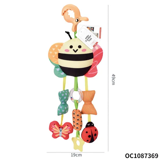 Wholesale Lovely Educational Soft Bee Toy Mobile Hanging Baby Teether Toys