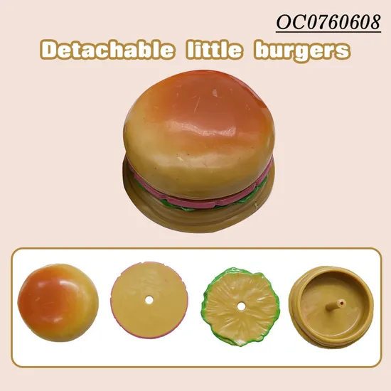 B/O Pretend Play Fast Food Hot Portable Cash Register Supermarket Food Toy