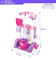 Big Pretend Play Home Kids Cleaning Tools Set Toy with Cart