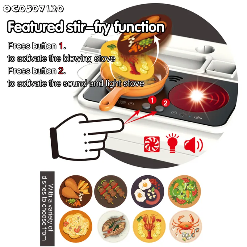 Wholesale 3in1 Plastic Toy Cooking Vegetable Fruit Food Food Pink Children's Plastic Kitchen Toys