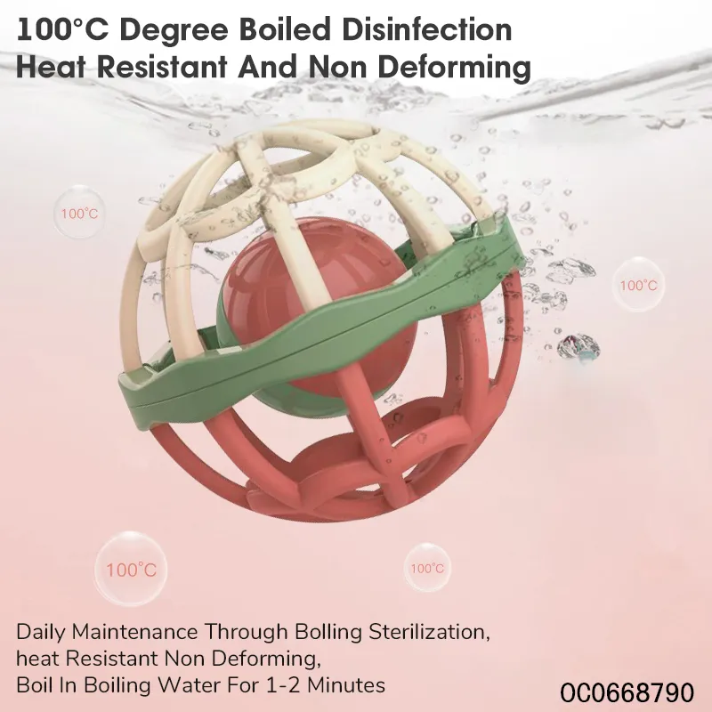Wholesale Educational New Sensory Rattle Toy Soft Teether Set Activity Ball Plastic Baby Toy