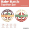 Wholesale Educational New Sensory Rattle Toy Soft Teether Set Activity Ball Plastic Baby Toy