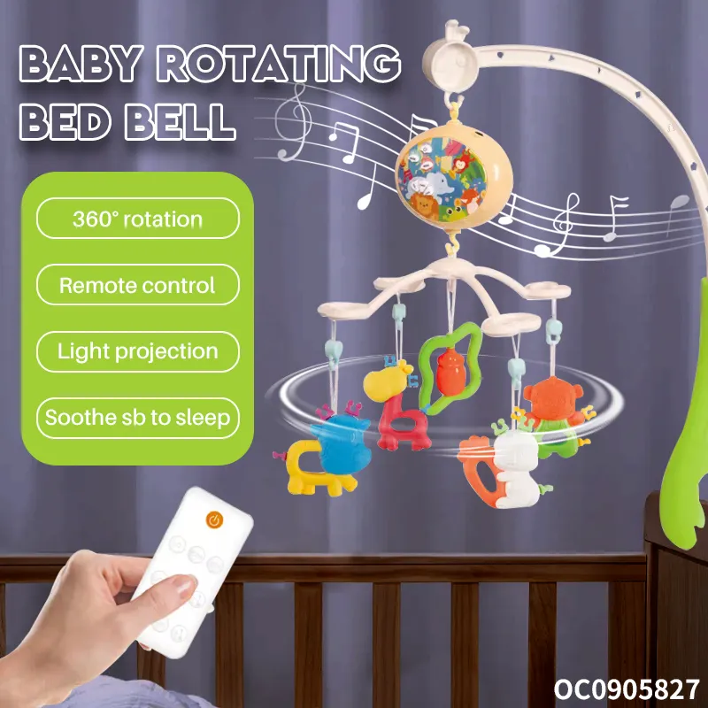Wholesale Rattles Teether Plastic Baby Toy with Music and Lights
