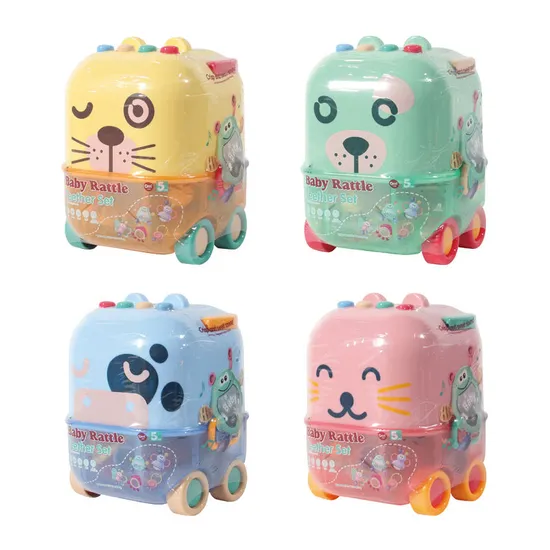 Wholesale Musical Baby Rattles and Teethers Silicone Baby Toy with Night Light