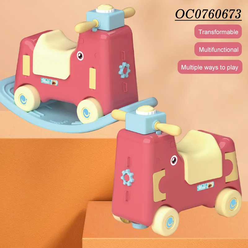Wholesale 3in1 Rocking Horse Spray Plastic Children House Kitchen Cooking Food Toy Gift Set