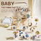 Wholesale Newborn Baby Montessori Gift Set Teether Rattle Educational Silicone Soft Sensory Toy