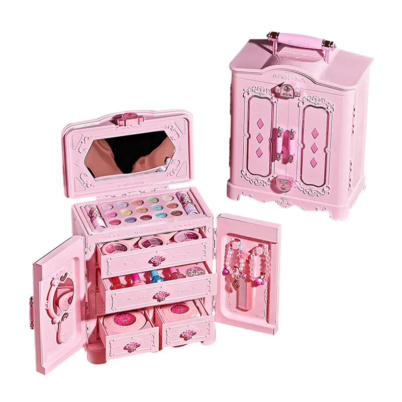 Wholesale Cosmetic Make up Kit Real Washable Makeup Set Princess Dress up Pretend Role Play Beauty Girls Gift Fashion Toy