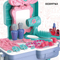 Wholesale Pretend Portable Cosmetic Girls Makeup Box Set Beauty Fashion Children's Make up Toys with Backpack