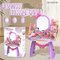 Gift Beauty Play Set Small Makeup Mirror Dressing Table Set Fashion Cosmetic Toy for Kids
