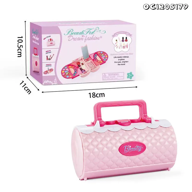 Wholesale Nail Polish Set Box Beauty Fashion Cosmetic Makeup Baby Girls Toys for Kids Girls with Mirror