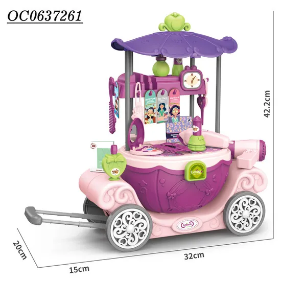 Wholesale 6in1 Multifunction Small Fashion Beauty Portable Makeup Make up Beauty Girl Set Toy for Kids