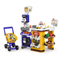 Portable Shopping Cart Home Supermarket Toy with Cash Register Cashier Machine Toy