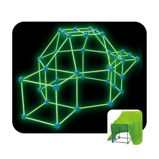 Wholesale Educational Montessori Popular DIY 100PCS Plastic Light Stick Ball Building Block Toy for Kids