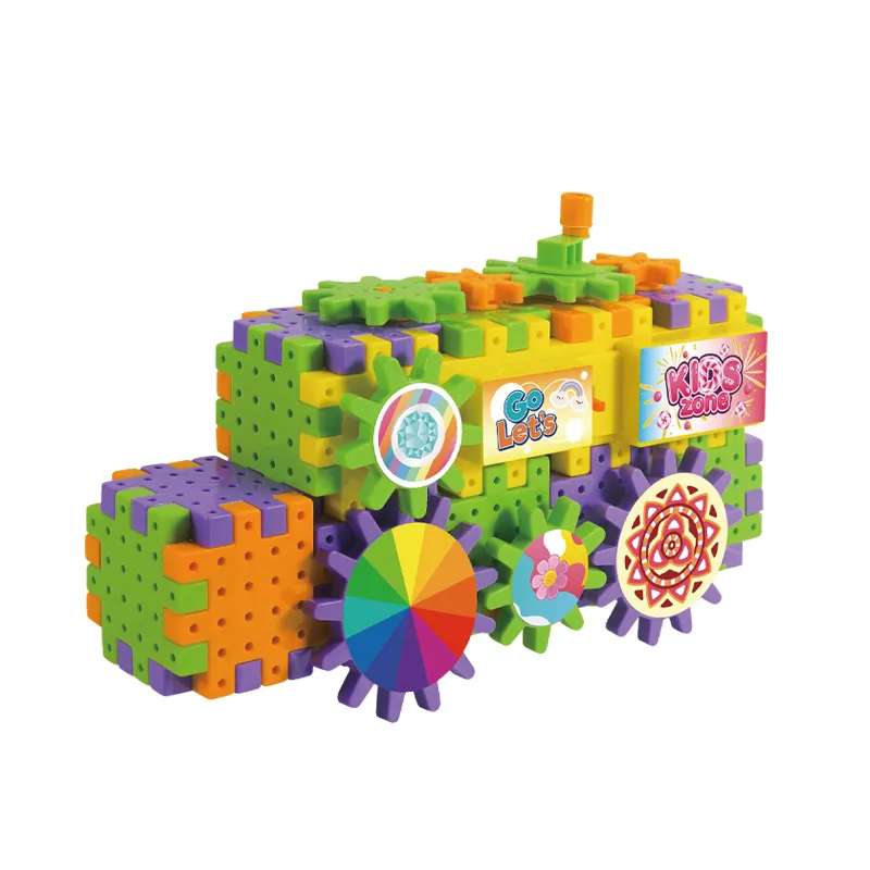 Wholesale Montessori Educational Electric Plastic Building Blocks Construction Set Toys for Kids Learning
