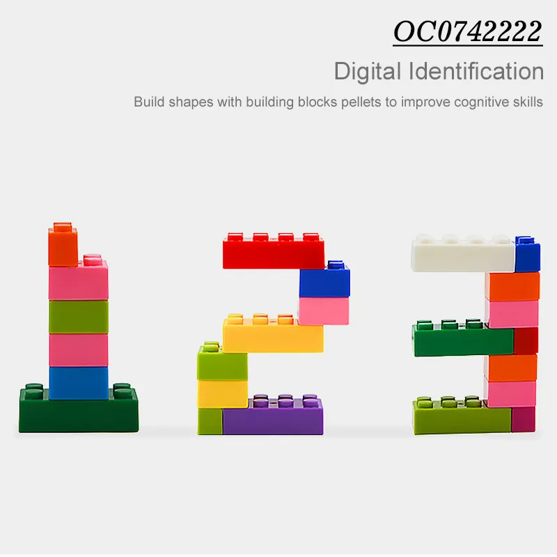 Wholesale Educational Montessori Colorful 3D DIY Mini Puzzle Building Block Bricks Set Toy for Kids