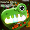 Wholesale Plastic Electric Light-up Keyboard Musical Instruments Children Sensory Musical Frog Piano Learning Toys for Kids with Colorful Lights