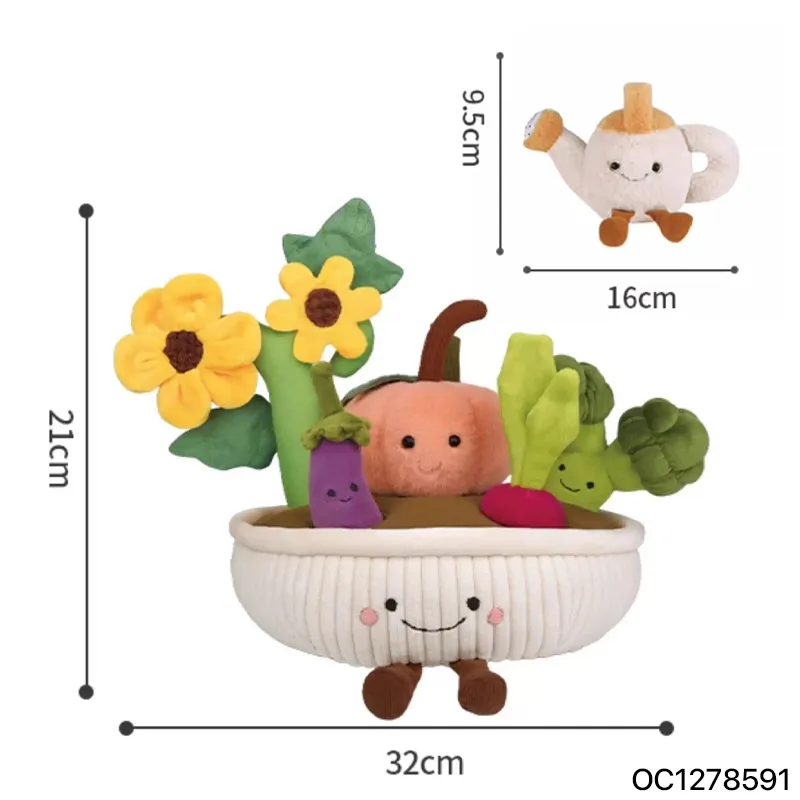 Wholesale Stuffed Water Flowers Pretend Felt Child Interactive Cognitive Toys for Children