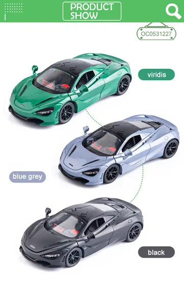 Wholesale Diecast Pullback Small Metal Alloy Mode 1: 32 Toy Car with Light and Sounds