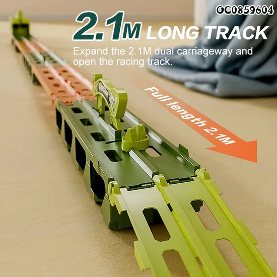 Wholesale Diecast Dinosaur Trucks Race Rail Car Track Children's Toy Kids Alloy Car Set