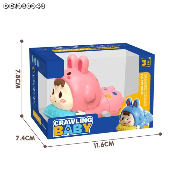 Wholesale Popular Animal Plastic Wind up Car Born Baby Gift Montessori Sensory Doll Toys