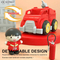 Wholesale Freewheel Children Educational Fire Plastic Small Truck Car Truck Toy