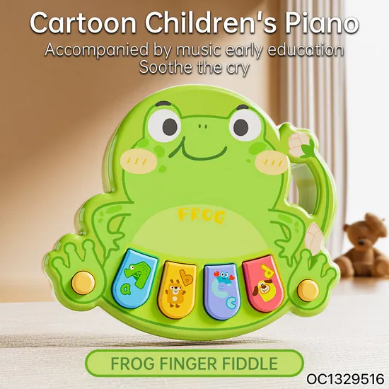 Wholesale Baby Kids Musical Educational Animal Farm Electronics Music Piano Light-up Keyboard Toy for Christmas Birthday