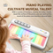 Wholesale New Electric Montessori Educational Children Sensory Musical Instrument Organ Learning Light up Toys Rainbow Keyboard Toy for Baby