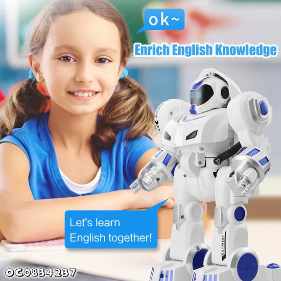 Wholesale Plastic Interactive Intelligent Smart Remote-Controlled Toy Robot for Kids