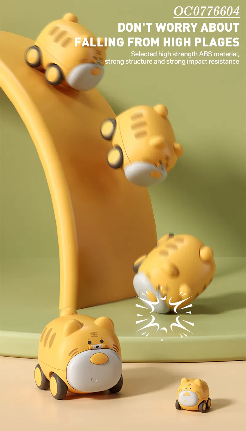 Wholesale 2PCS Cute Animal Friction Construction Plastic Mini Car Toy Set