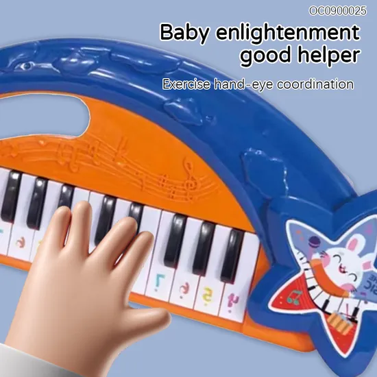 Wholesale Montessori Sensory Learning Electronic Organ Musical Instrument Piano Keyboard Toys for Kids