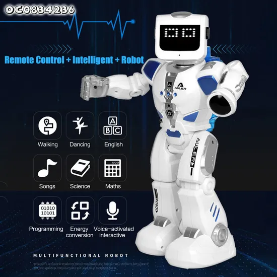 Wholesale Educational Engineering Electronic Remote Control Children's Robot Toy for Kids Learning with Musical Songs