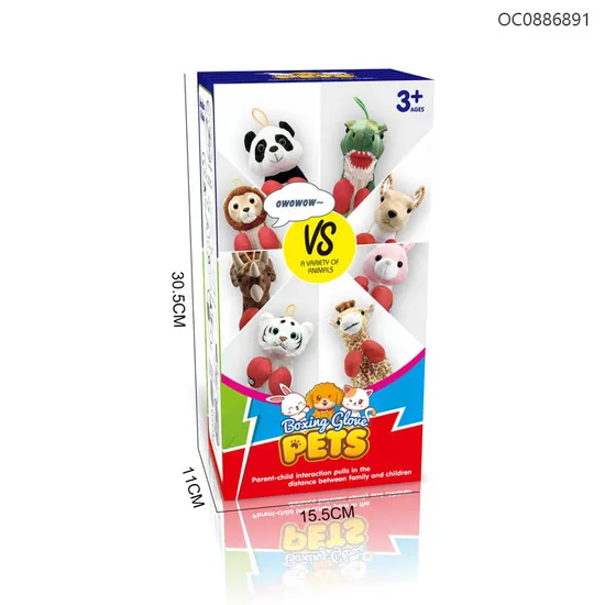 Wholesale Stuffed Custom Children Sports Sets Kangaroo Hand Puppet Plush Toy with Sound