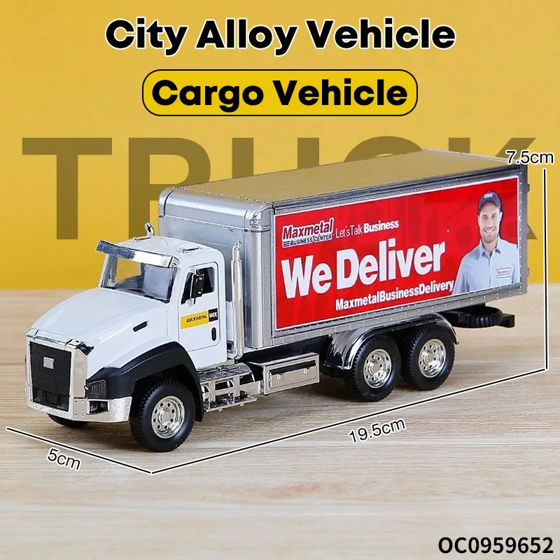 Wholesale Diecast 12PCS Metal Model Electric Truck Model 1: 50 Toys with Light Sound