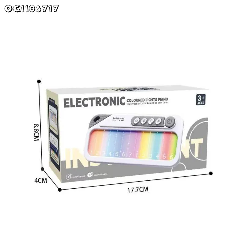 Wholesale Montessori Sensory Instrument Musical Piano Keyboard Sensing Toy Keyboard Music Electronic Organ with Light