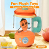 Wholesale Stuffed Custom Kids Kitchen Set Pretend Play Stuffed Plush Carrot Juicer Pull Line Spinning Toys