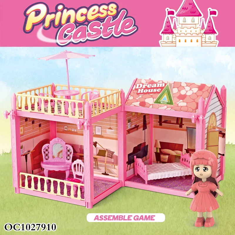 Wholesale Plastic Doll House Kitchen Miniatures Dream Dollhouse for Girls Pretend
