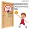 Wholesale Foldable Hanging Basketball Backboard Hoop Net Wall Board Indoor Shooting Game Hoop