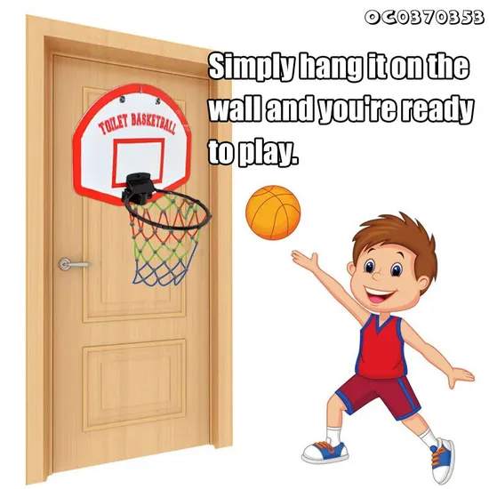 Wholesale Foldable Hanging Basketball Backboard Hoop Net Wall Board Indoor Shooting Game Hoop