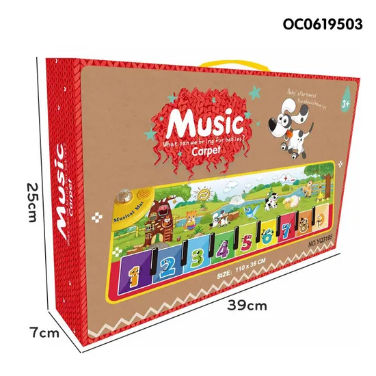 Wholesale Montessori Musical Instruments Piano Keyboard Light-up Keyboard Toy