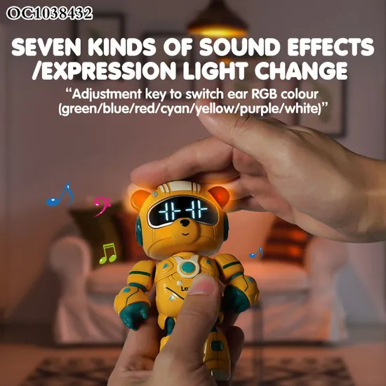 Wholesale Smart Alarm Clock Educational Interactive Intelligent Robot with Light Sound and Touch Sensing