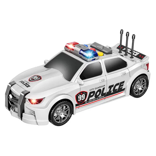 Wholesale Plastic Children Mini Friction Car Toys Model for Kids with Light Sound