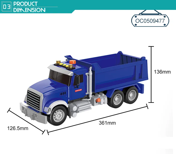 Wholesale Miniature Friction Construction Car Toys Set Model Truck with Light Sound