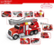 Wholesale Friction Truck Children Miniature Fire Mini Car Toys Model with Light Sound