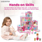 Wholesale Baby Pink Girls Room Doll House Furniture Living Plastic Children House Play Room Gifts Set for Children