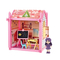 DIY Plastic Play Miniature Castle Christmas Big Doll House for Girls Pretend Play Baby Doll Set