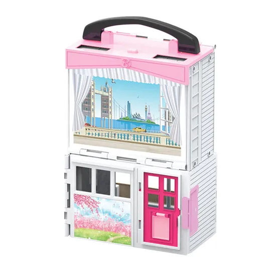 Wholesale DIY Miniature Assemble in Miniature Furniture Set High Quality Doll House for Girls